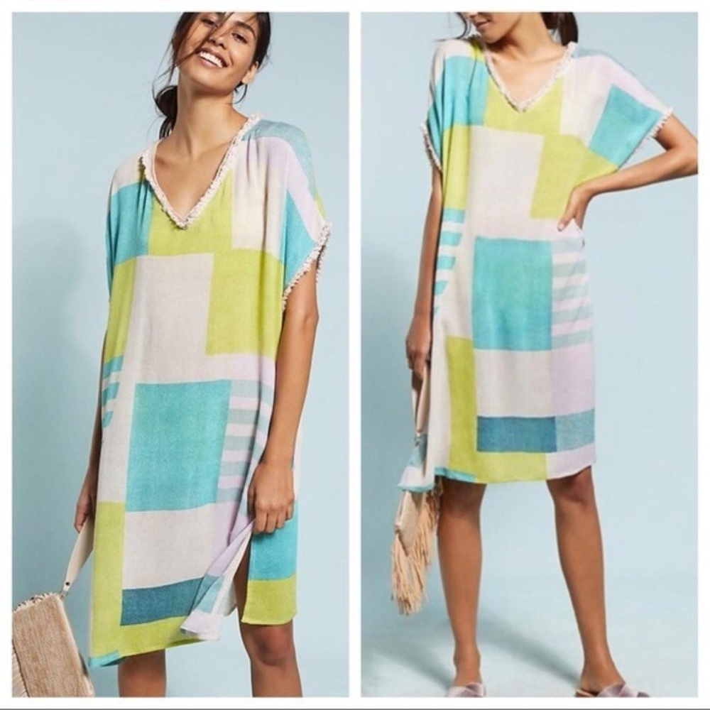 Anthropologie Carla Weeks Jayla Printed Caftan Small
